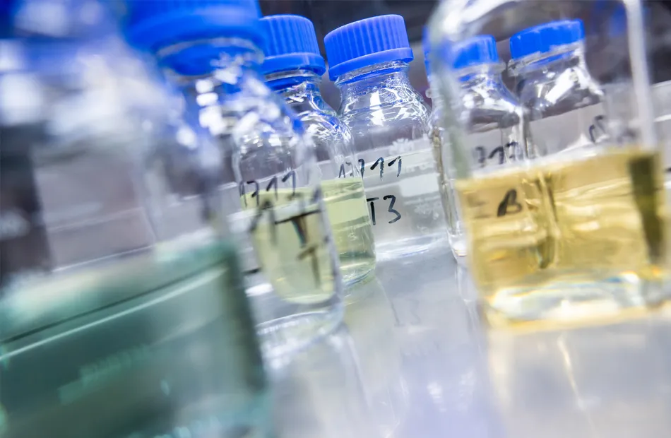 Verschiedene Reinigungsmittel zu Testzwecken